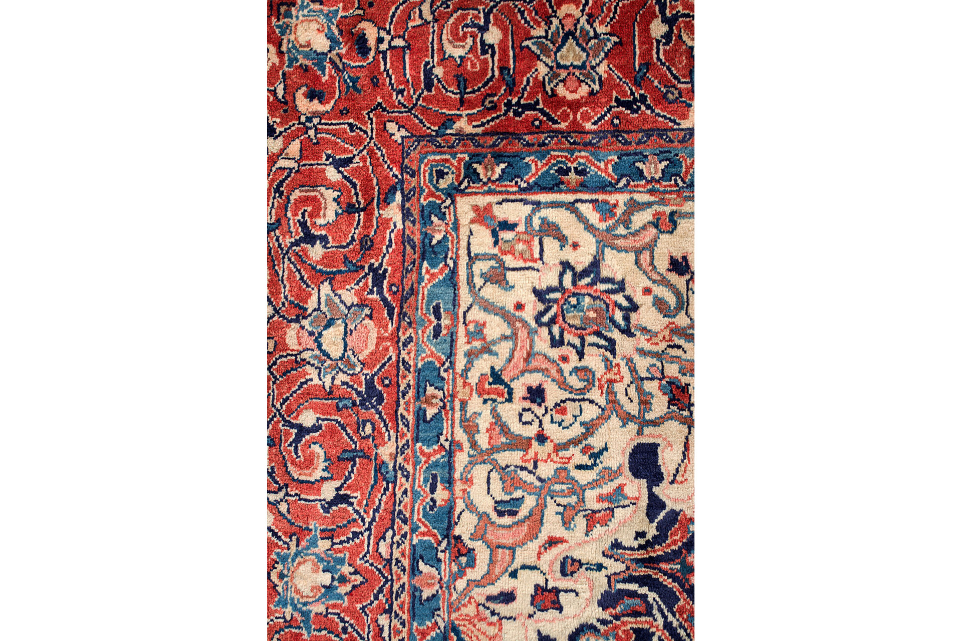 Hand Knotted Persian "Mahal" Large Rug